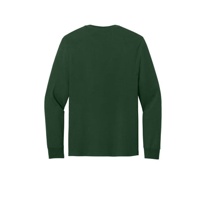 Jerzees Classics Unisex Cotton Long Sleeve T-Shirt — Forest Green (Back)