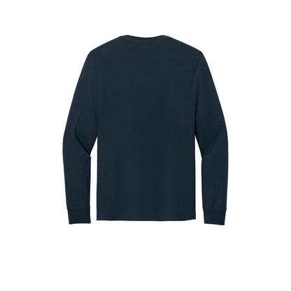 Jerzees Classics Unisex Cotton Long Sleeve T-Shirt — J. Navy (Back)