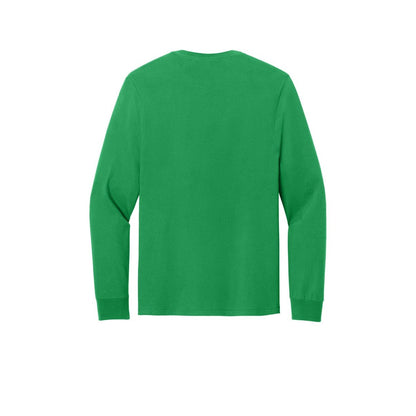 Jerzees Classics Unisex Cotton Long Sleeve T-Shirt — Kelly (Back)
