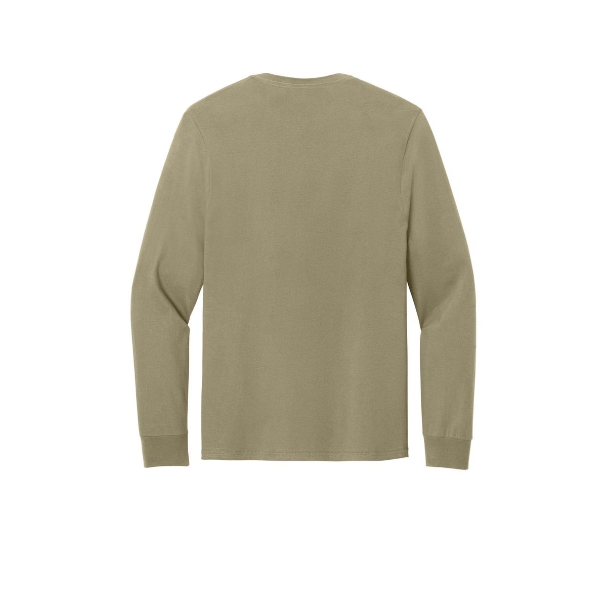 Jerzees Classics Unisex Cotton Long Sleeve T-Shirt — Khaki (Back)