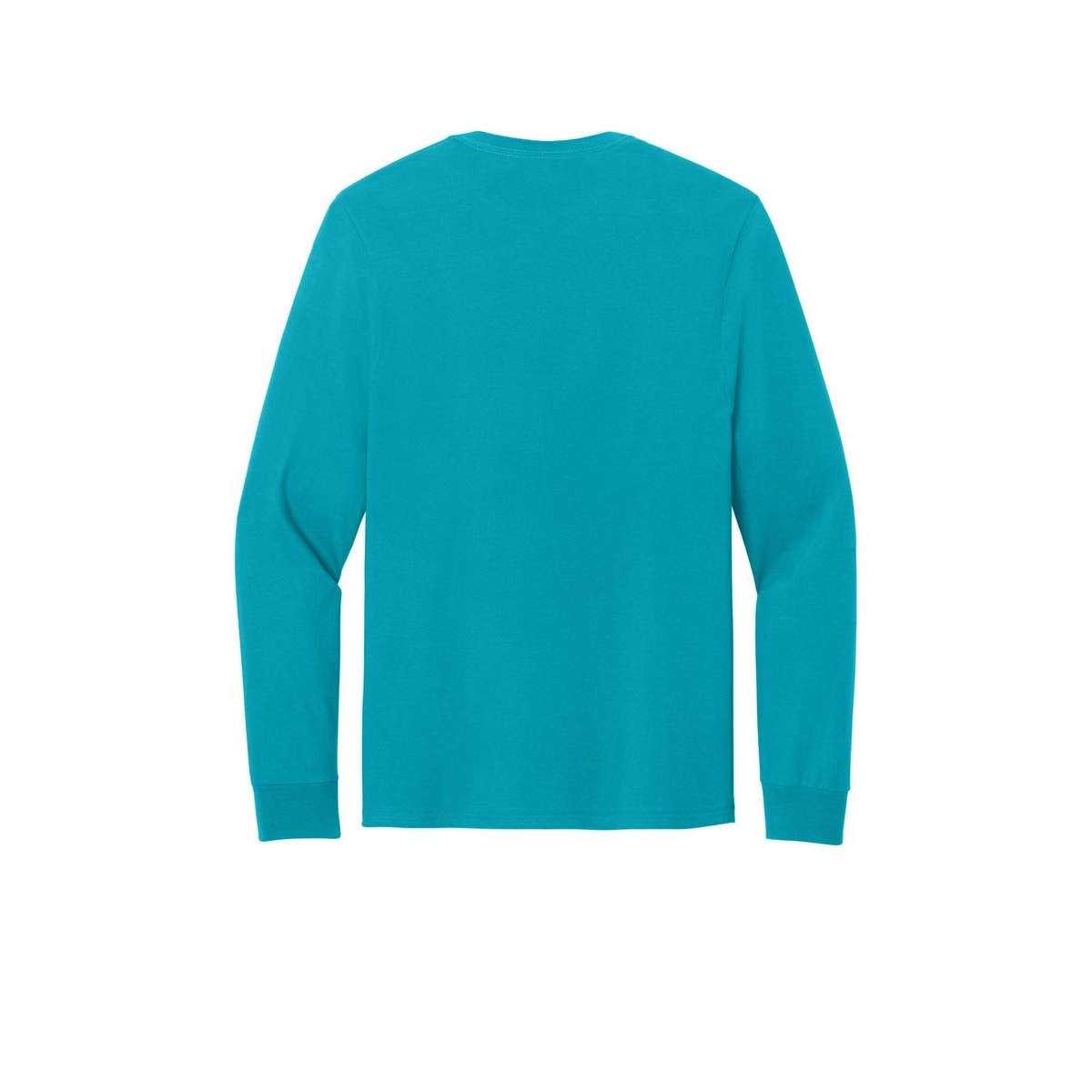 Jerzees Classics Unisex Cotton Long Sleeve T-Shirt — California Blue (Back)
