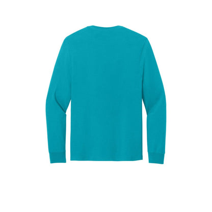 Jerzees Classics Unisex Cotton Long Sleeve T-Shirt — California Blue (Back)
