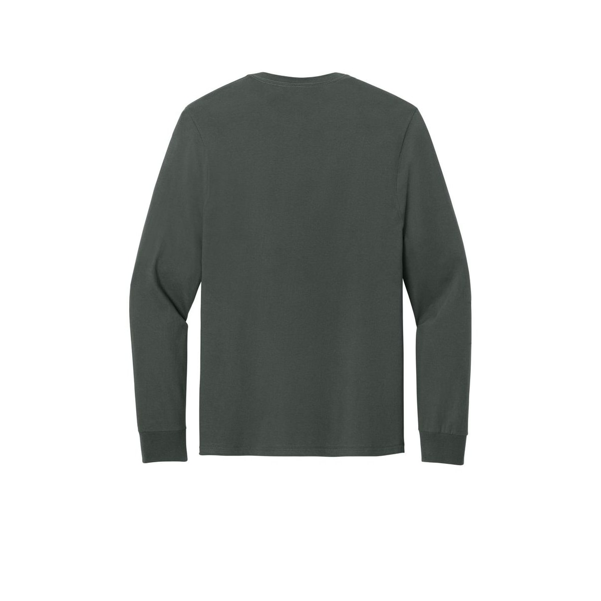 Jerzees Classics Unisex Cotton Long Sleeve T-Shirt — Charcoal Grey (Back)