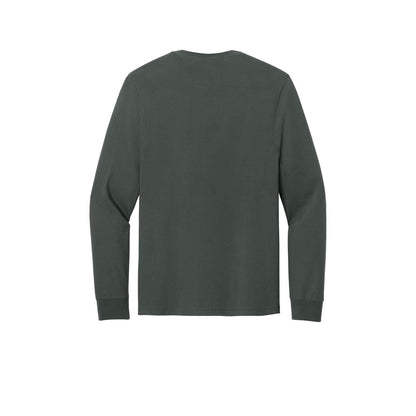 Jerzees Classics Unisex Cotton Long Sleeve T-Shirt — Charcoal Grey (Back)