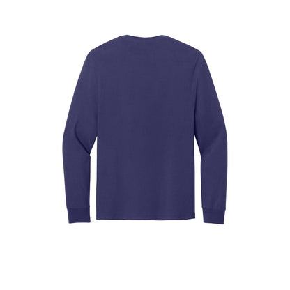 Jerzees Classics Unisex Cotton Long Sleeve T-Shirt — Deep Purple (Back)