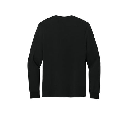 Jerzees Classics Unisex Cotton Long Sleeve T-Shirt — Black Ink (Back)