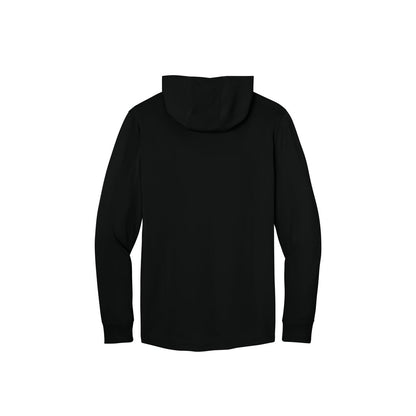 CornerStone Workwear Pro Long Sleeve Hooded Tee — Black (Back)