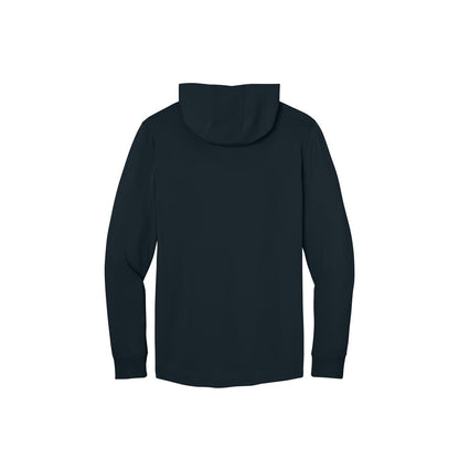 CornerStone Workwear Pro Long Sleeve Hooded Tee — Navy (Back)