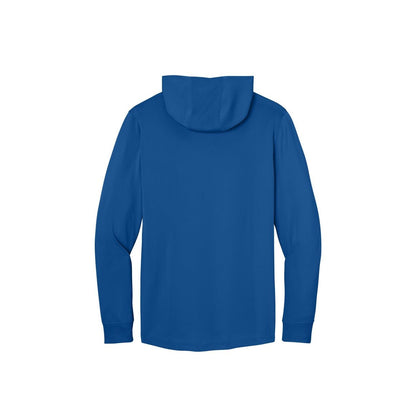 CornerStone Workwear Pro Long Sleeve Hooded Tee — Royal (Back)