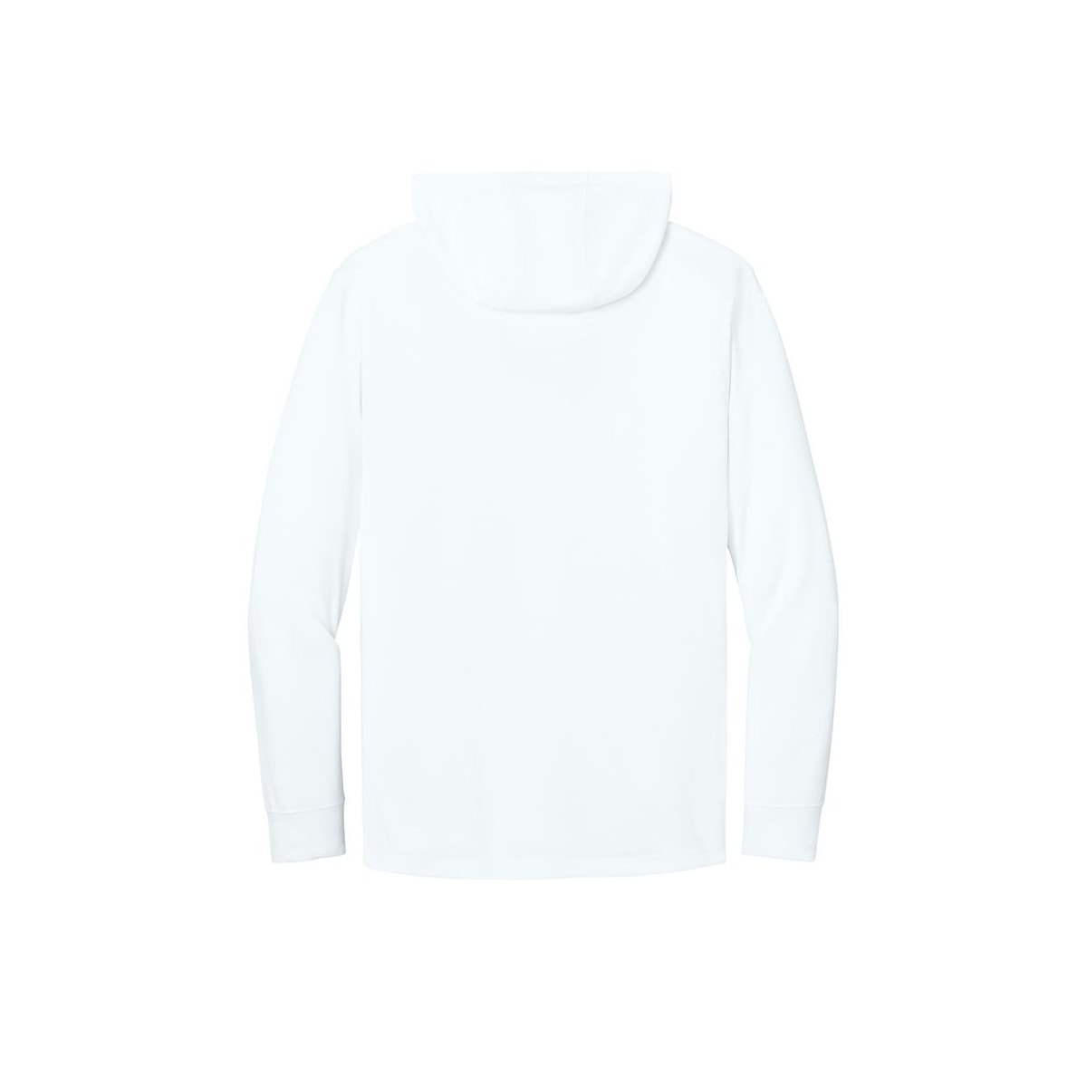 CornerStone Workwear Pro Long Sleeve Hooded Tee — White (Back)