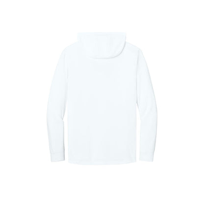 CornerStone Workwear Pro Long Sleeve Hooded Tee — White (Back)