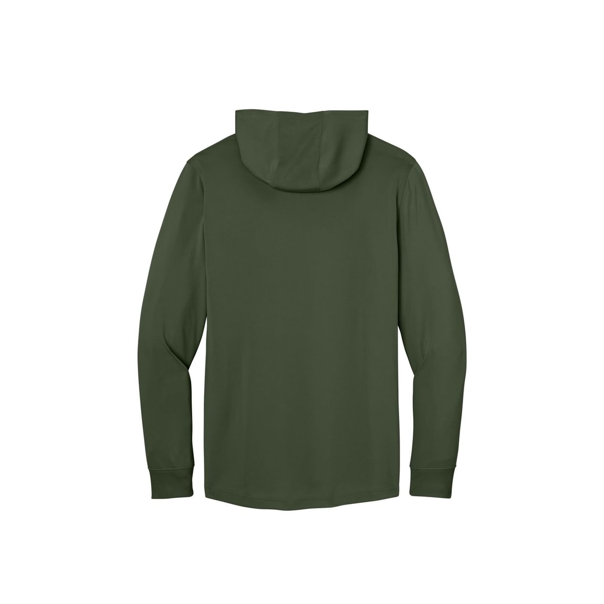 CornerStone Workwear Pro Long Sleeve Hooded Tee — Tactical Green (Back)