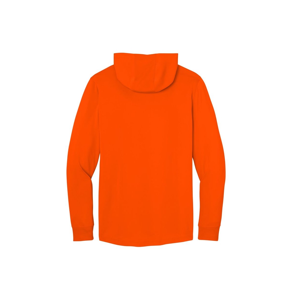 CornerStone Workwear Pro Long Sleeve Hooded Tee — Safety Orange (Back)