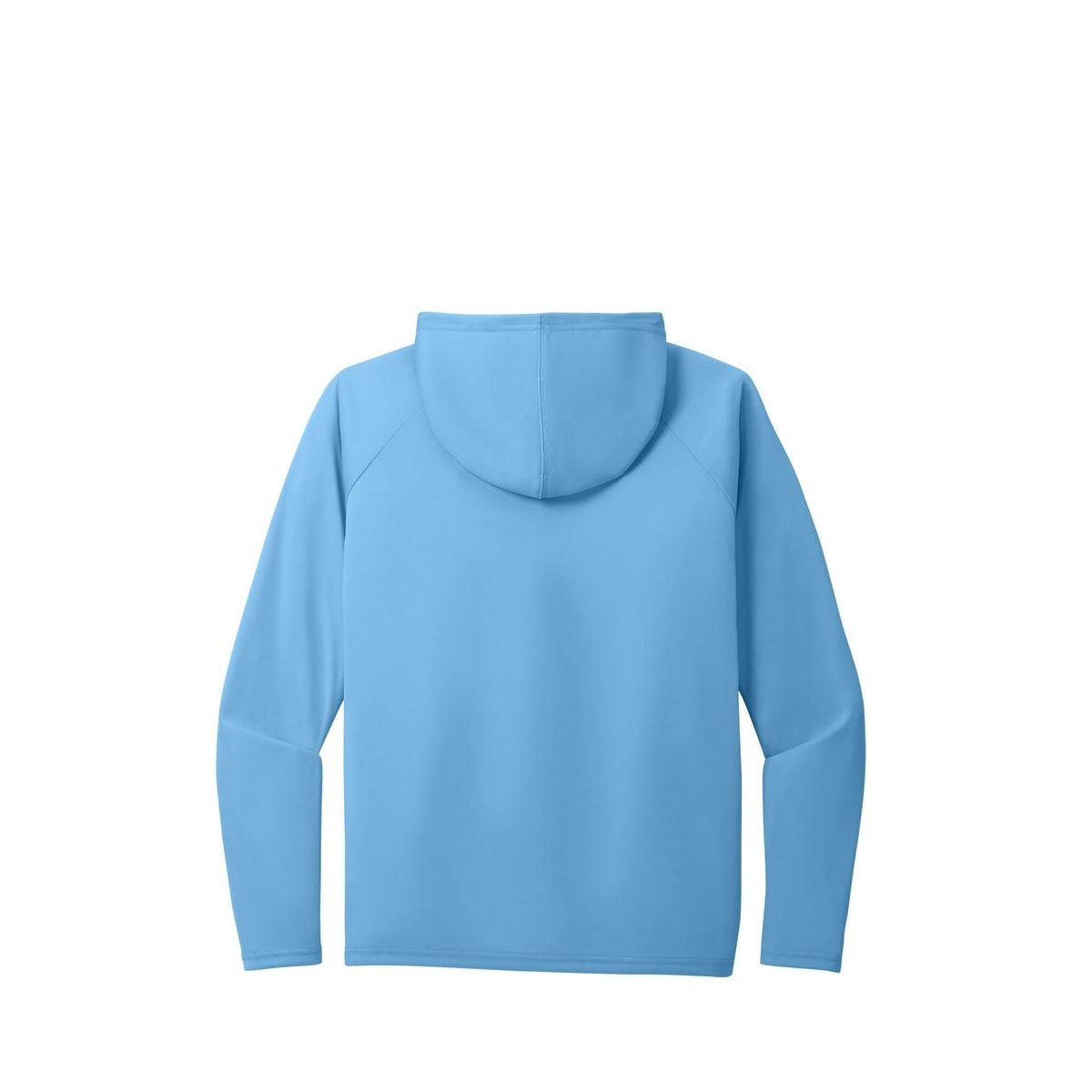 Port & Co Performance Pullover Hooded Tee — Carolina Blue (Back)