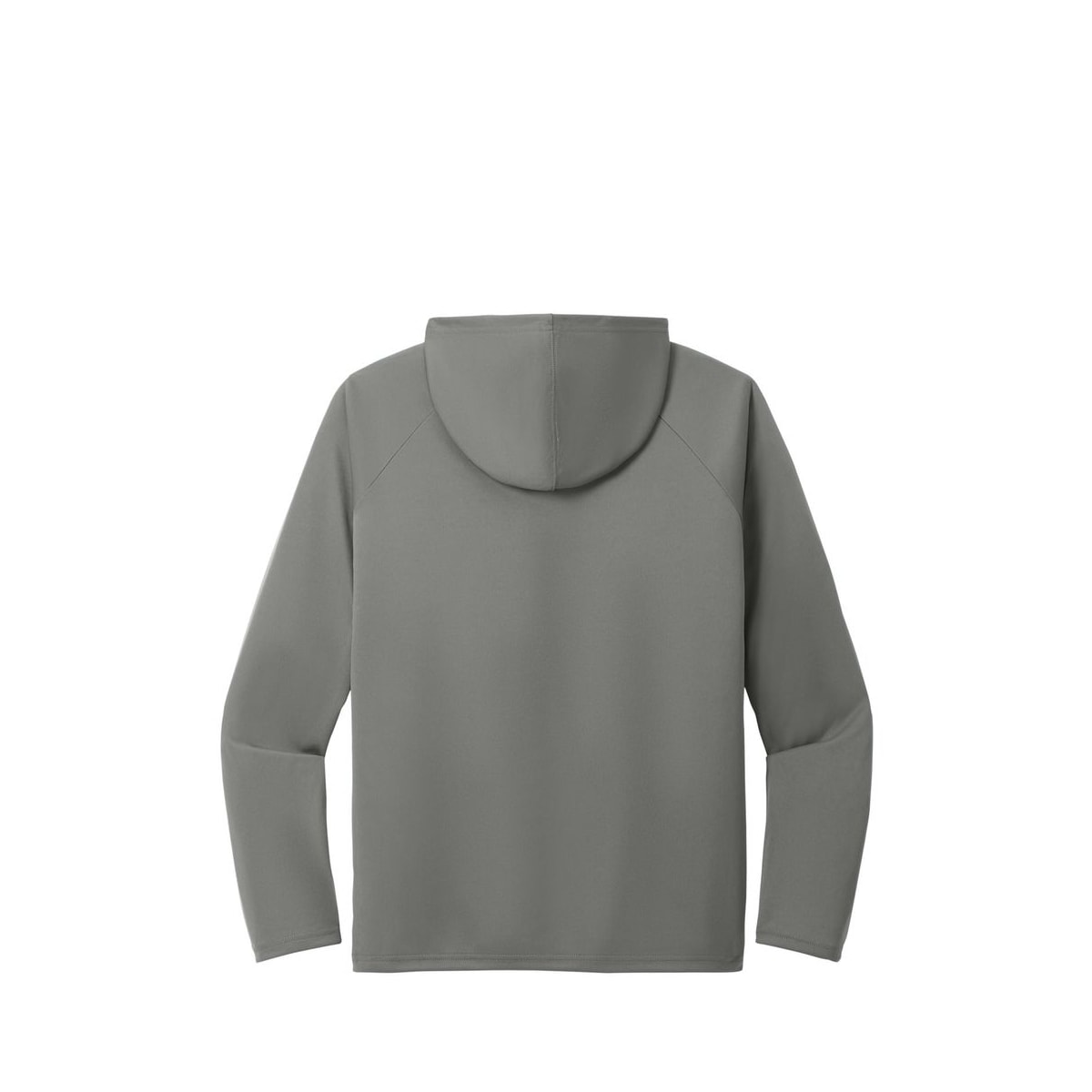 Port & Co Performance Pullover Hooded Tee — Charcoal (Back)