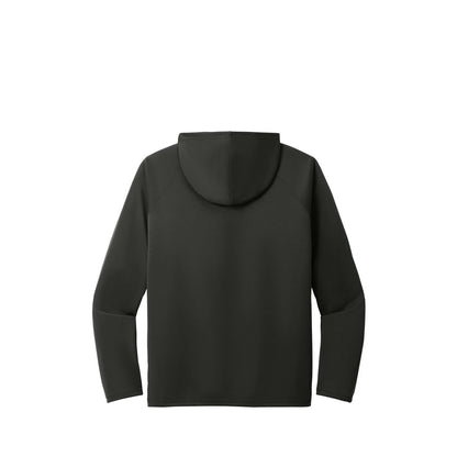 Port & Co Performance Pullover Hooded Tee — Jet Black (Back)