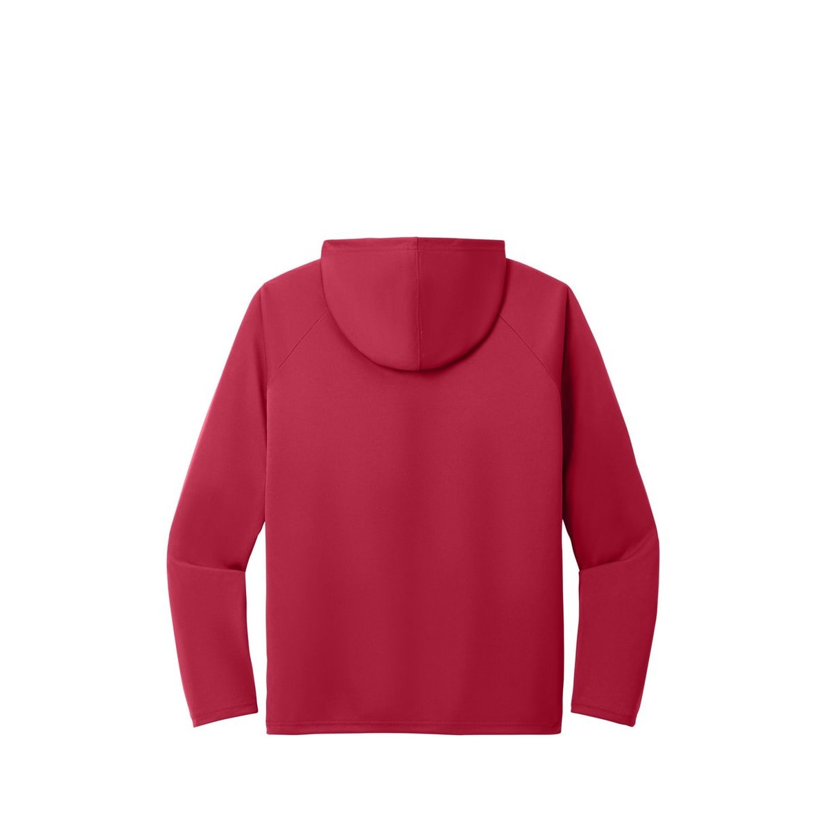 Port & Co Performance Pullover Hooded Tee — Red (Back)