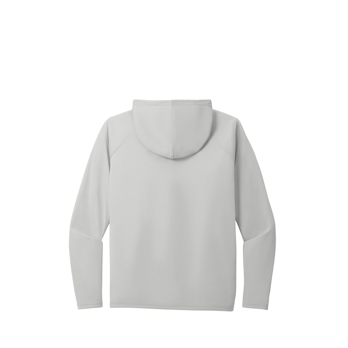 Port & Co Performance Pullover Hooded Tee — Silver (Back)