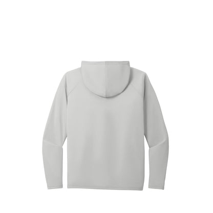 Port & Co Performance Pullover Hooded Tee — Silver (Back)
