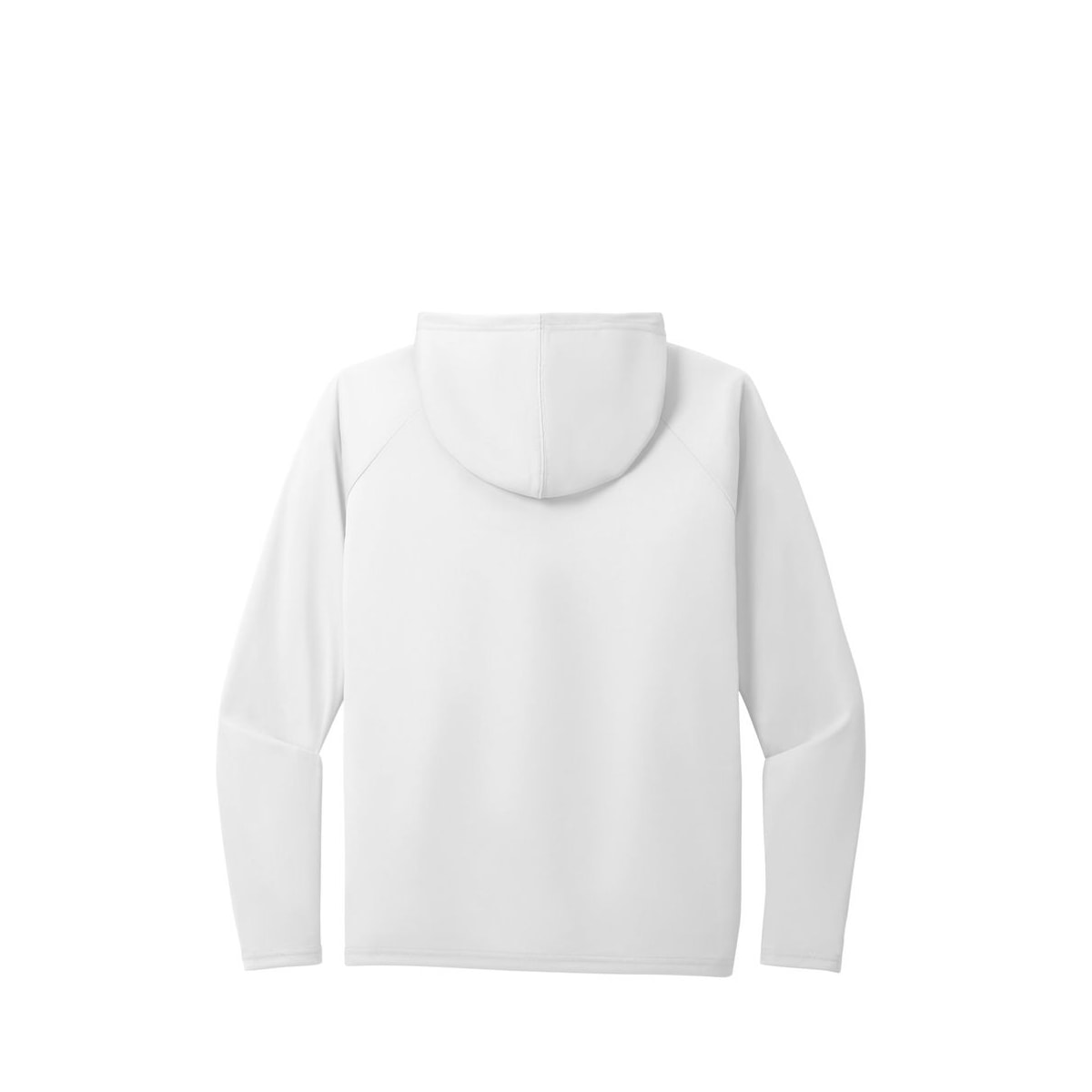 Port & Co Performance Pullover Hooded Tee — White (Back)