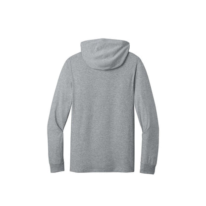 Jerzees Classics Unisex Cotton Long Sleeve Hooded T-Shirt — Athletic Heather (Back)