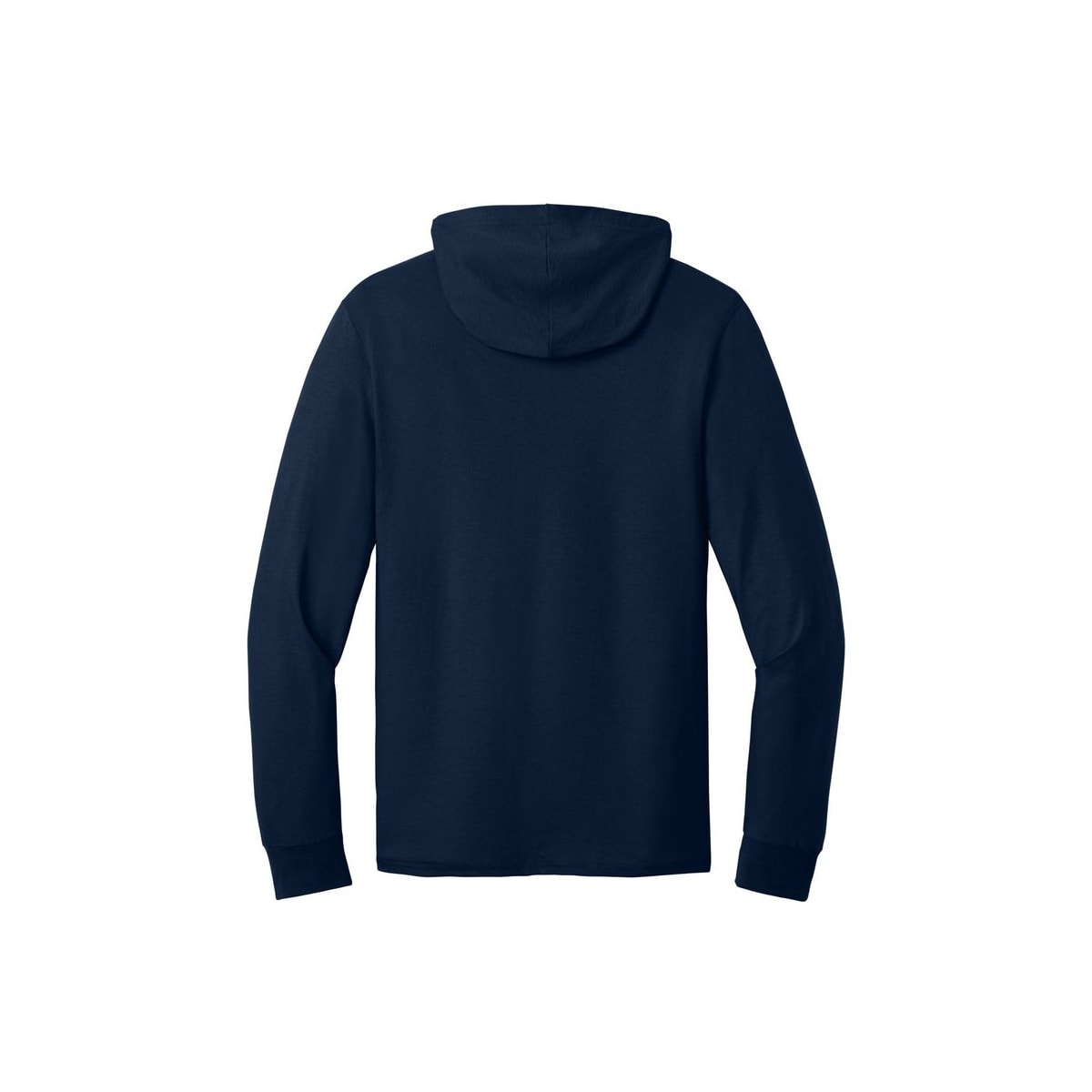 Jerzees Classics Unisex Cotton Long Sleeve Hooded T-Shirt — J. Navy (Back)