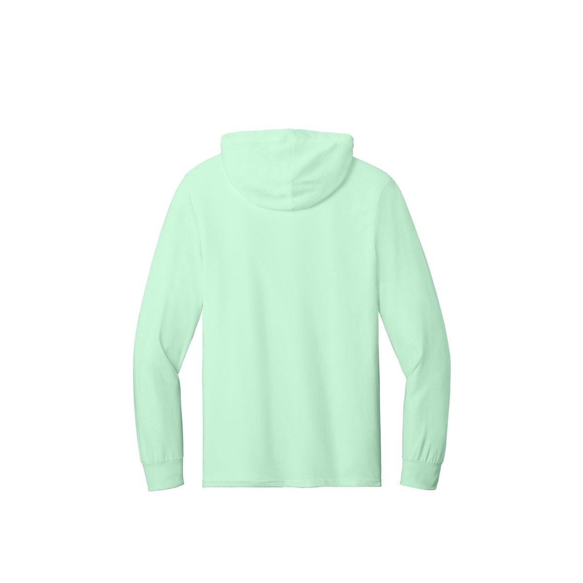 Jerzees Classics Unisex Cotton Long Sleeve Hooded T-Shirt — Mint To Be (Back)