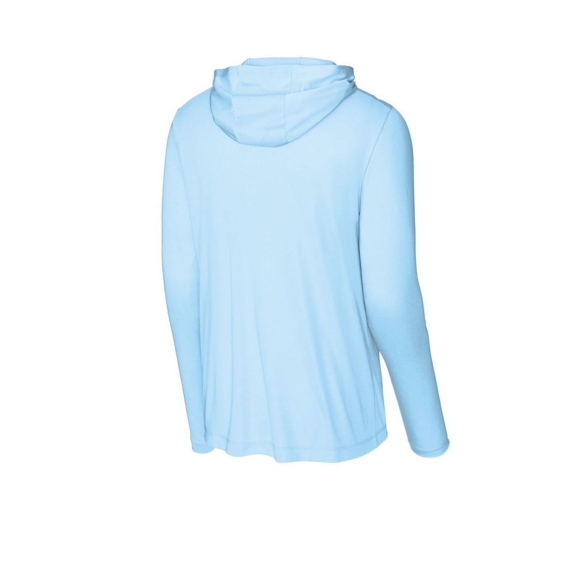 Sport-Tek Posi-UV Pro Long Sleeve Hoodie — Light Blue (Back)