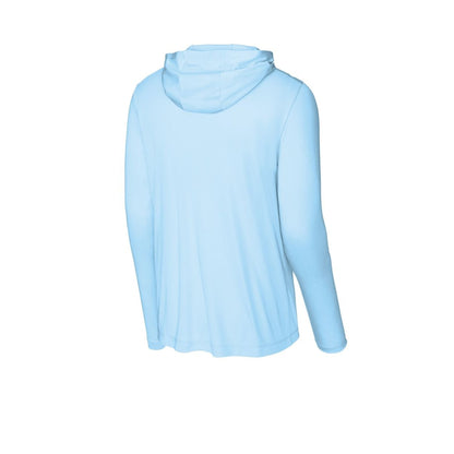 Sport-Tek Posi-UV Pro Long Sleeve Hoodie — Light Blue (Back)