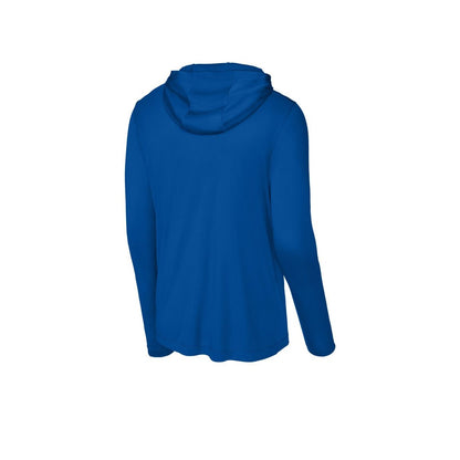Sport-Tek Posi-UV Pro Long Sleeve Hoodie — True Royal (Back)