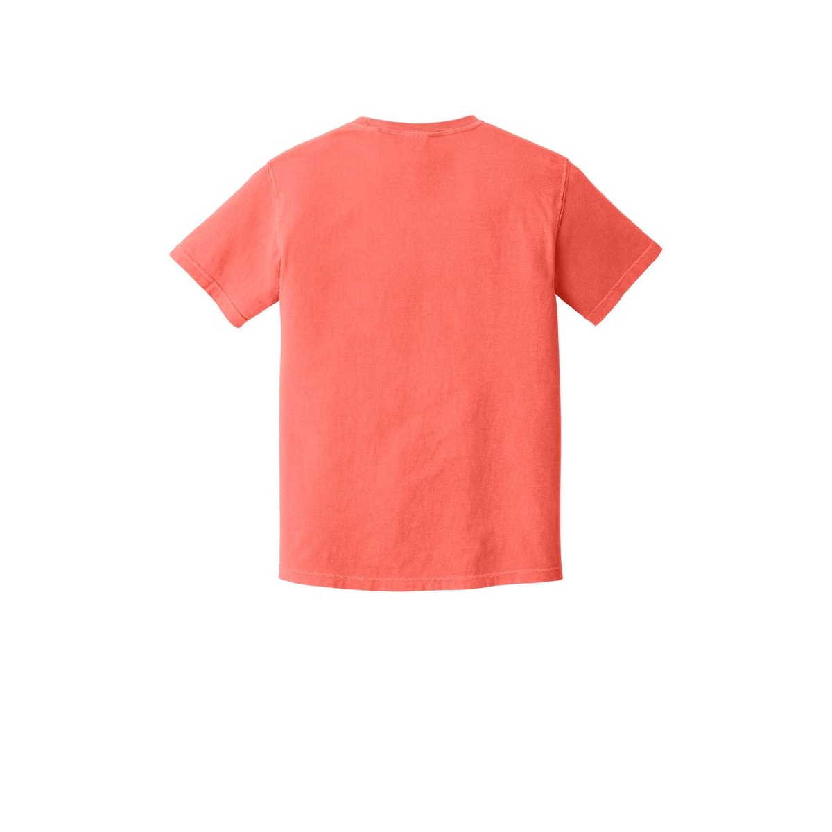 COMFORT COLORS Heavyweight Ring Spun Tee — Neon Red Orange (Back)