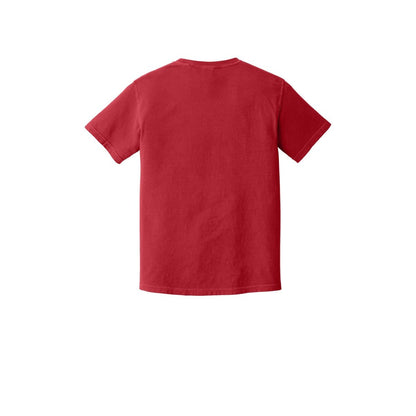 COMFORT COLORS Heavyweight Ring Spun Tee — Red (Back)