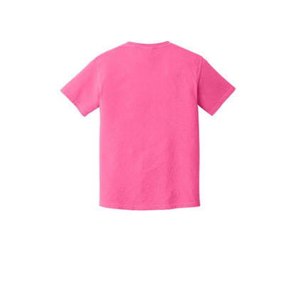 COMFORT COLORS Heavyweight Ring Spun Tee — Neon Pink (Back)