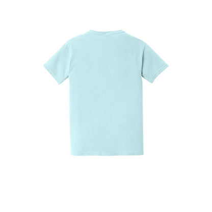 COMFORT COLORS Heavyweight Ring Spun Pocket Tee — Chambray (Back)