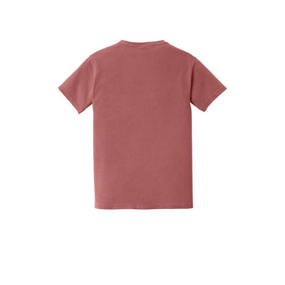 COMFORT COLORS Heavyweight Ring Spun Pocket Tee — Crimson (Back)