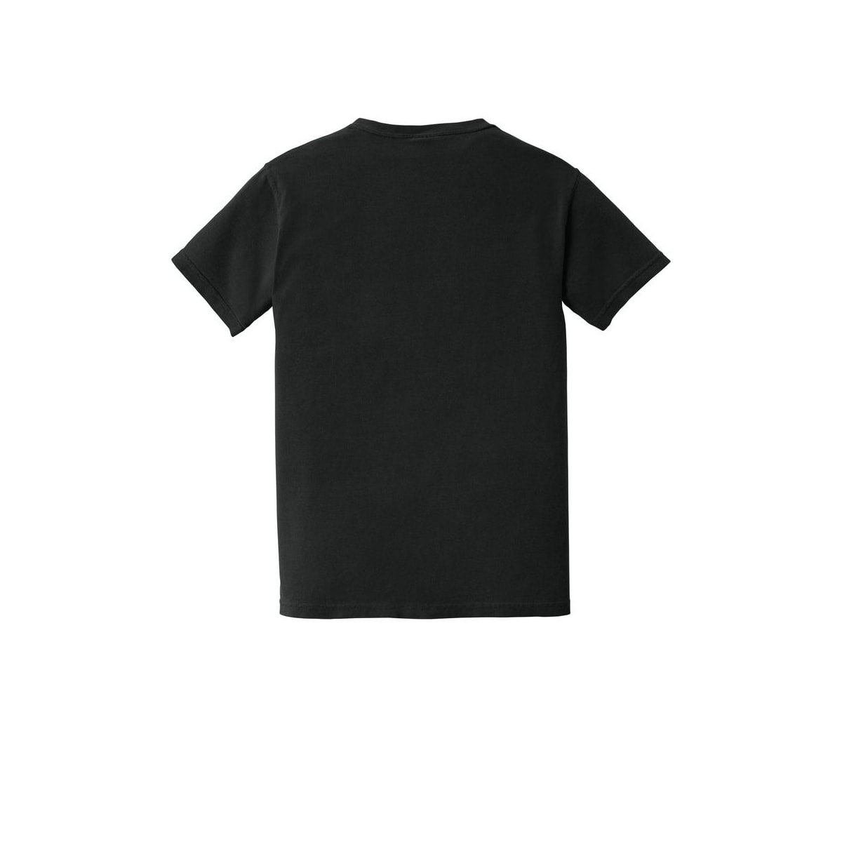 COMFORT COLORS Heavyweight Ring Spun Pocket Tee — Black (Back)