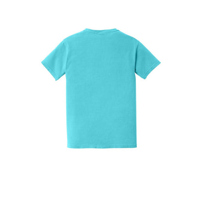 COMFORT COLORS Heavyweight Ring Spun Pocket Tee — Lagoon (Back)