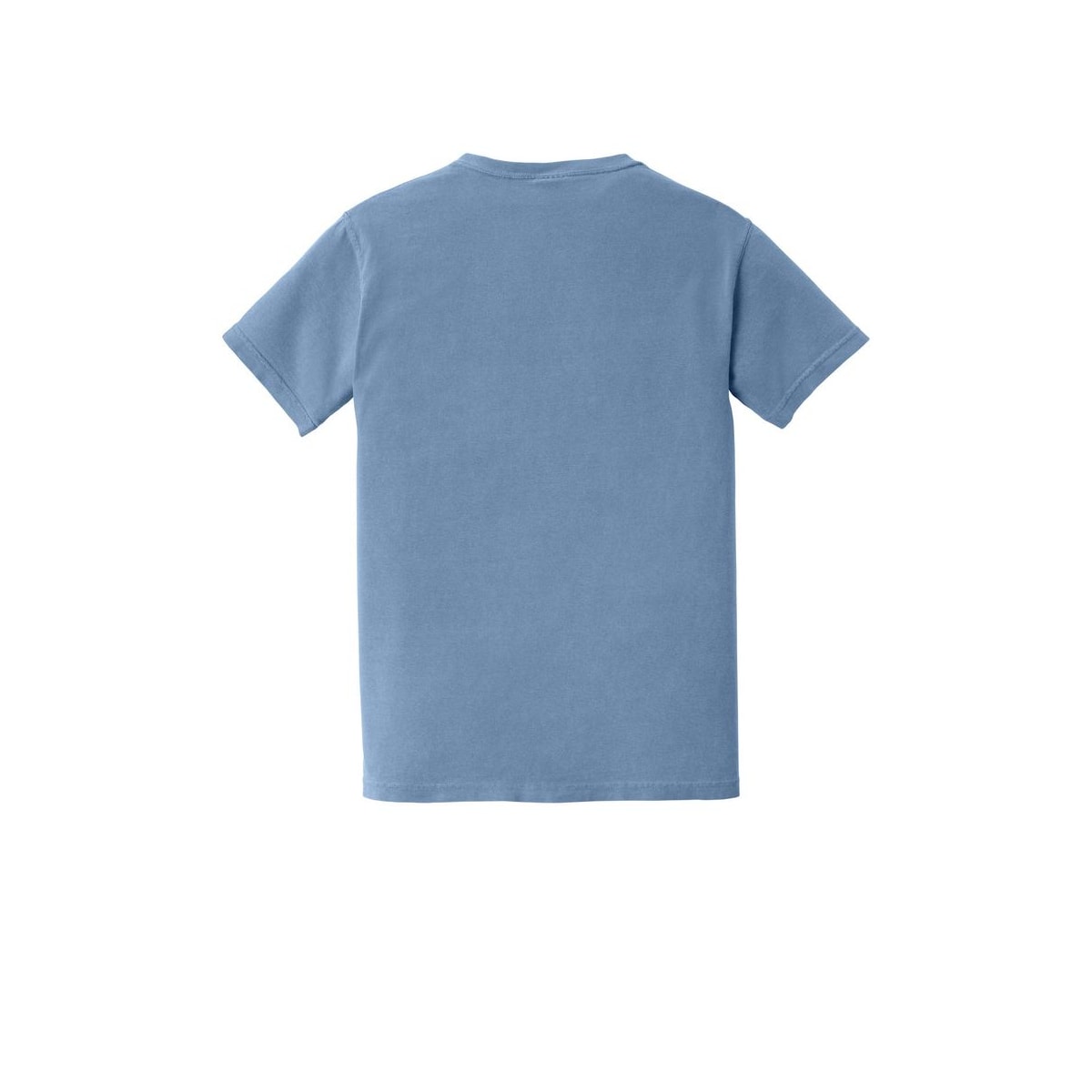 COMFORT COLORS Heavyweight Ring Spun Pocket Tee — Washed Denim (Back)