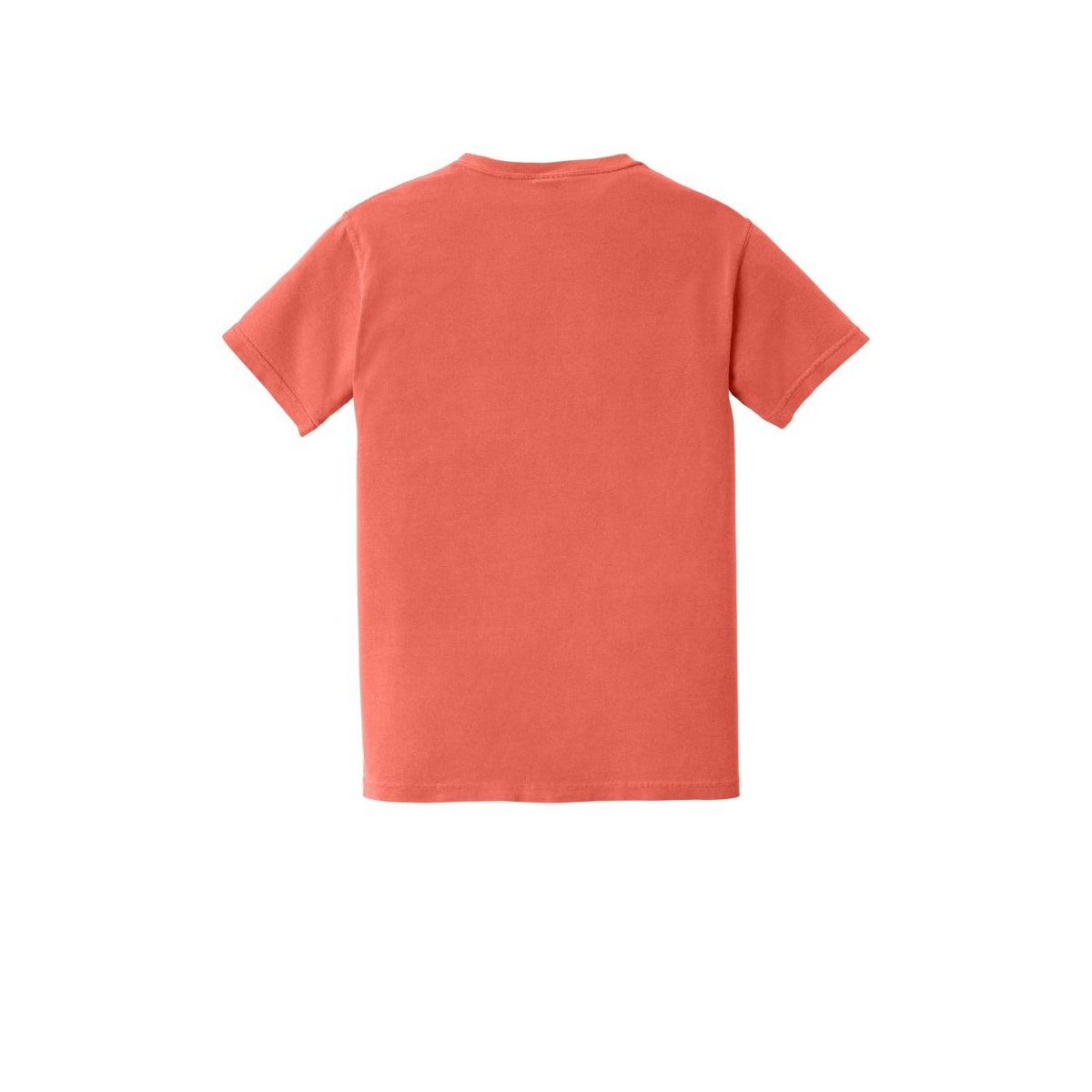 COMFORT COLORS Heavyweight Ring Spun Pocket Tee — Bright Salmon (Back)