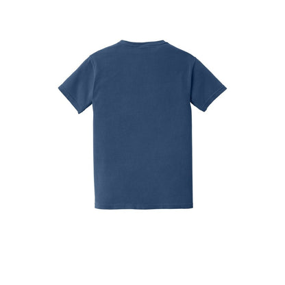 COMFORT COLORS Heavyweight Ring Spun Pocket Tee — China Blue (Back)