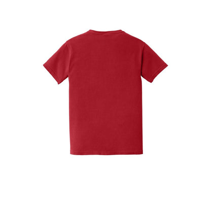 COMFORT COLORS Heavyweight Ring Spun Pocket Tee — Red (Back)