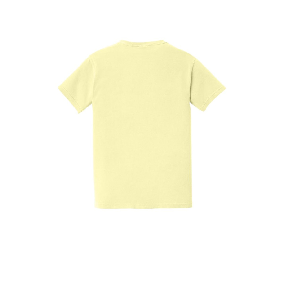 COMFORT COLORS Heavyweight Ring Spun Pocket Tee — Banana (Back)