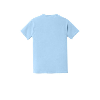 COMFORT COLORS Heavyweight Ring Spun Pocket Tee — Hydrangea (Back)