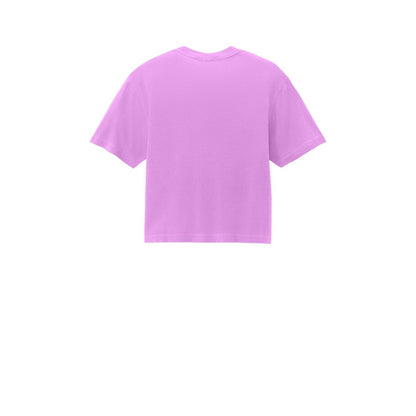 Comfort Colors Women's Heavyweight Boxy Tee — Neon Violet (Back)