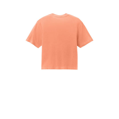 Comfort Colors Women's Heavyweight Boxy Tee — Neon Cantaloupe (Back)