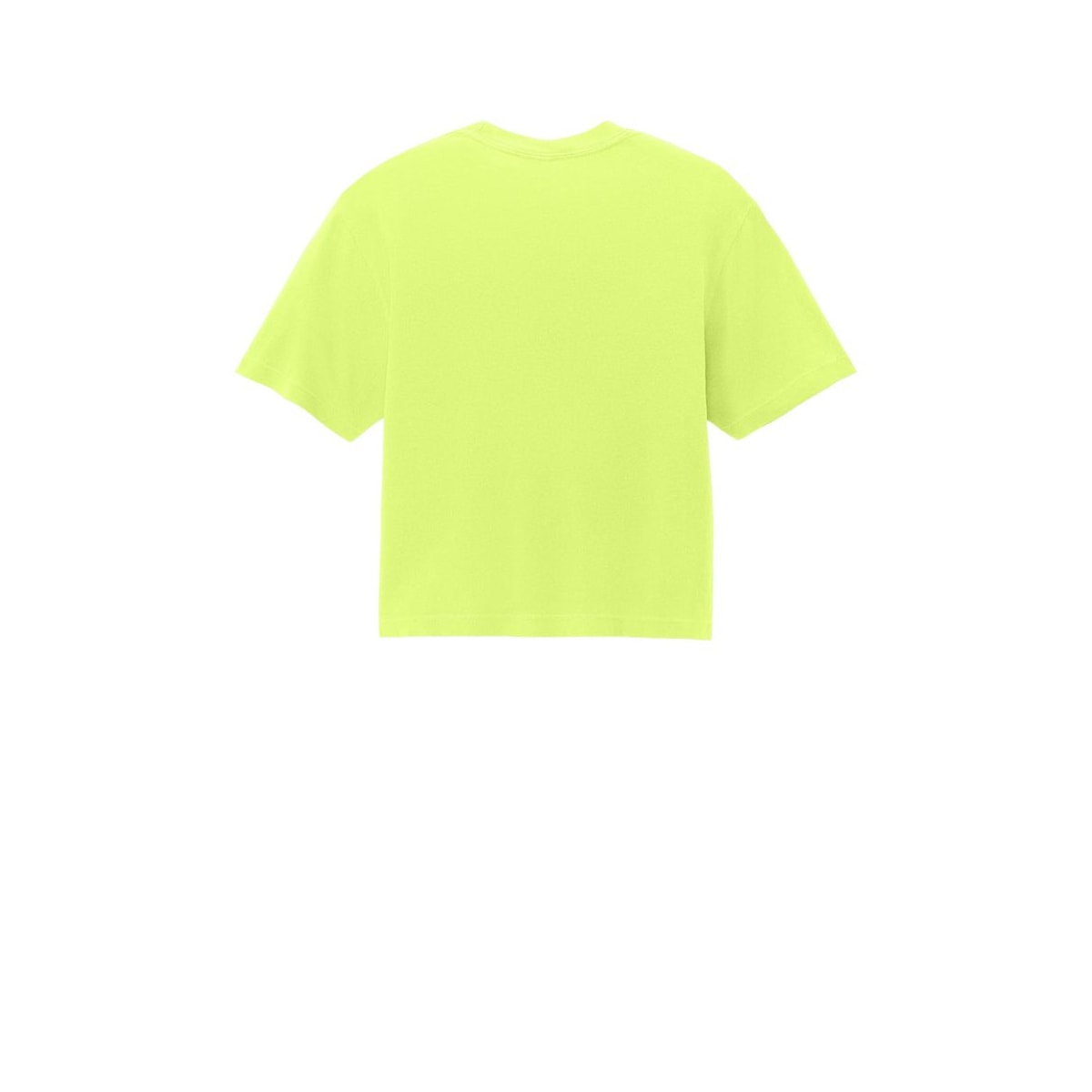 Comfort Colors Women's Heavyweight Boxy Tee — Neon Lemon (Back)