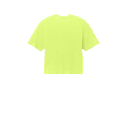 Comfort Colors Women's Heavyweight Boxy Tee — Neon Lemon (Back)