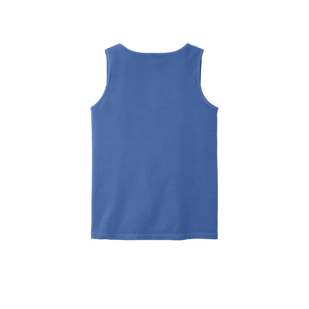 COMFORT COLORS Heavyweight Ring Spun Tank Top — Flo Blue (Back)