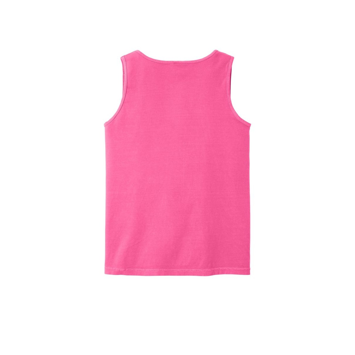 COMFORT COLORS Heavyweight Ring Spun Tank Top — Neon Pink (Back)