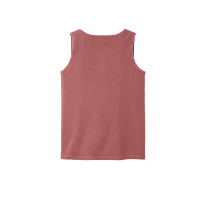 COMFORT COLORS Heavyweight Ring Spun Tank Top — Crimson (Back)